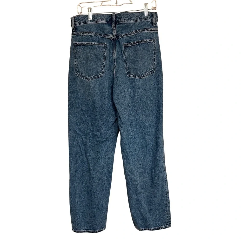 Uniqlo Dark Blue Denim Men's Relaxed Fit Jeans, Size‎ 30 WaistInseam 30